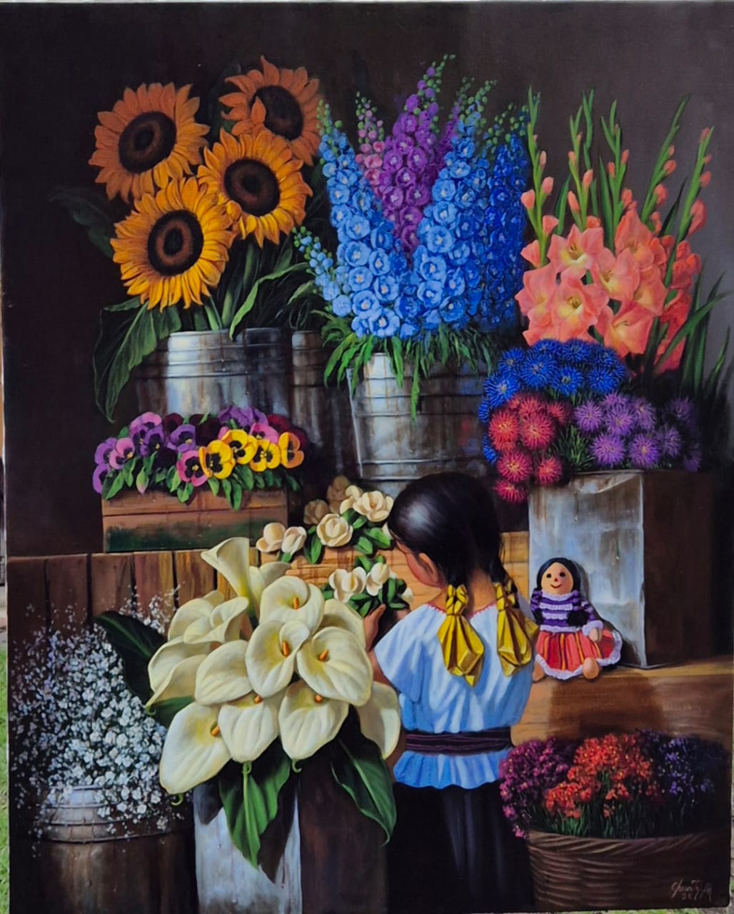 Puesto de flores