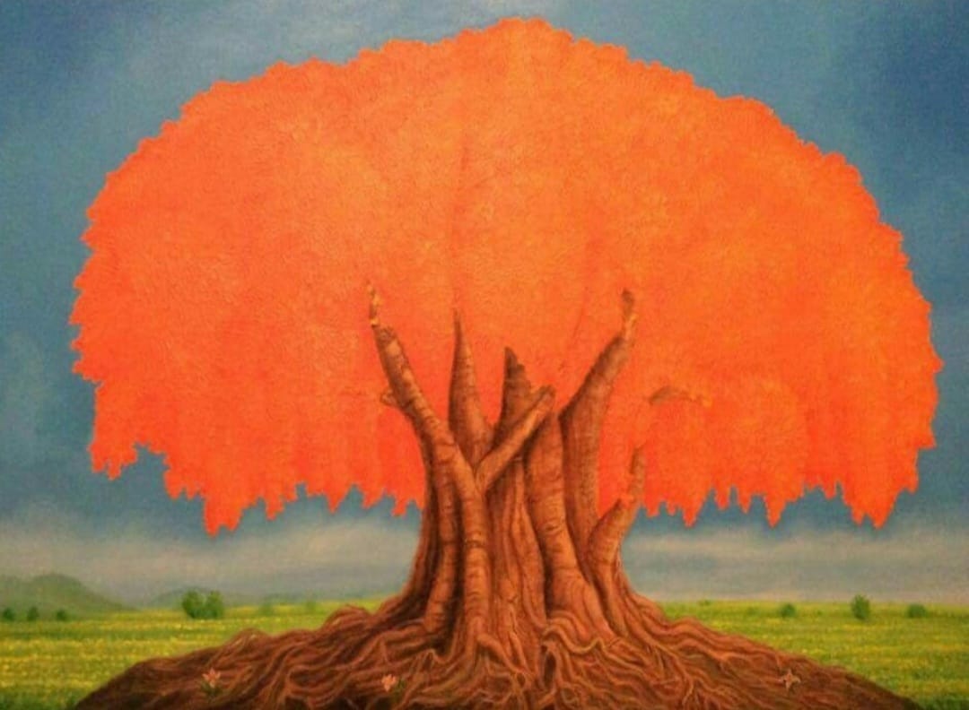 153 "Árbol naranja de la alegma"
