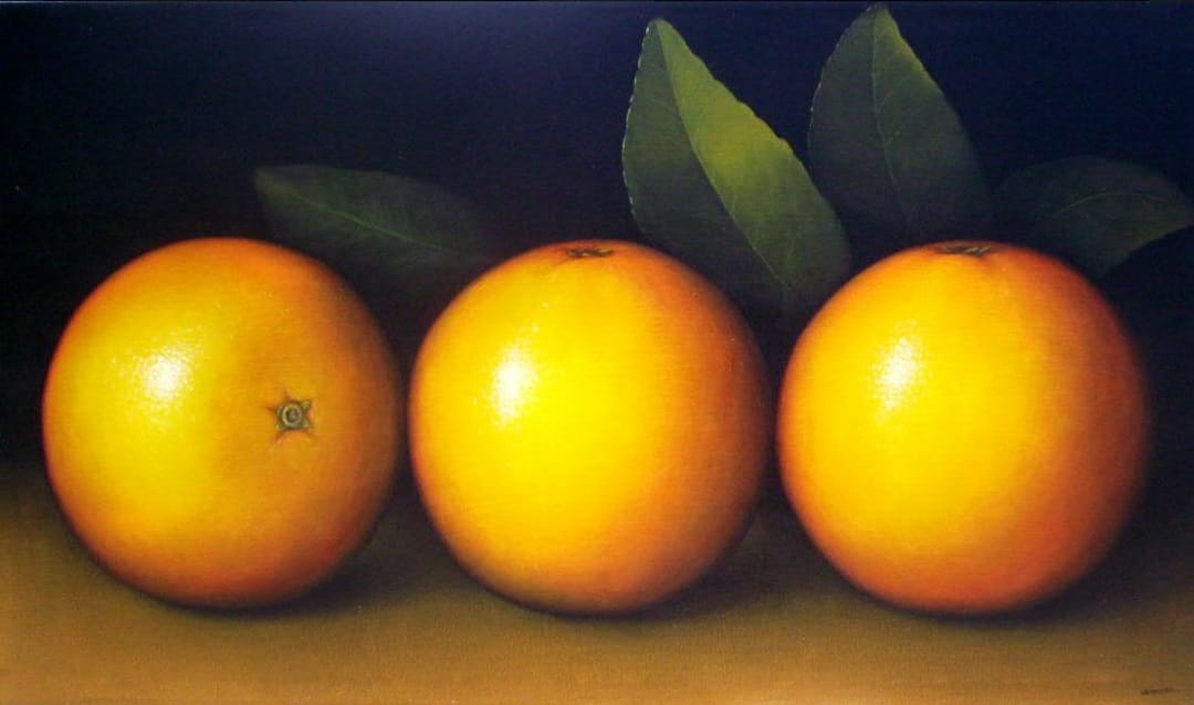Hojas y naranjas