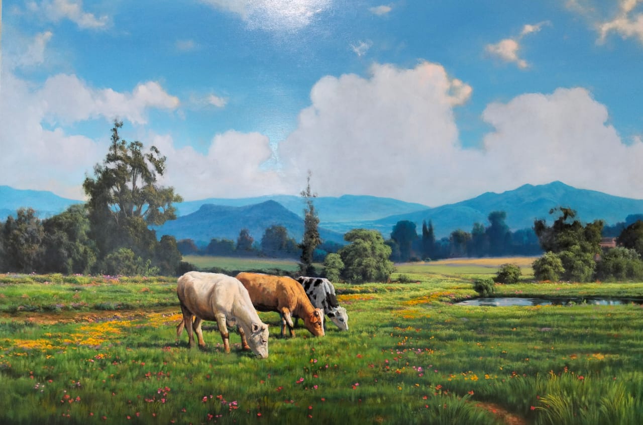 Vacas pastando