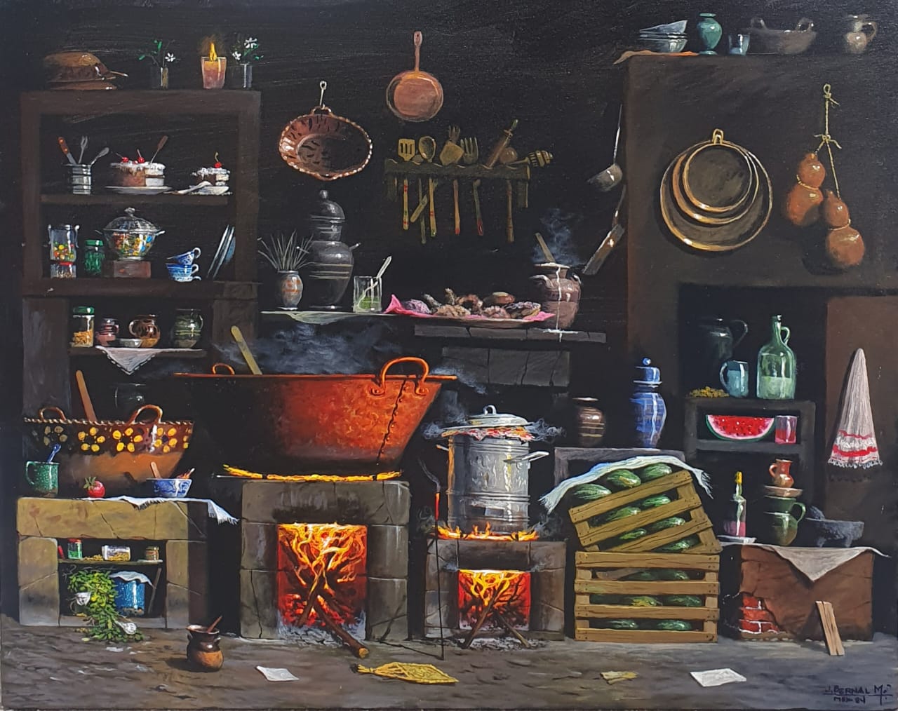 "734- Cocina y bodega rústica"