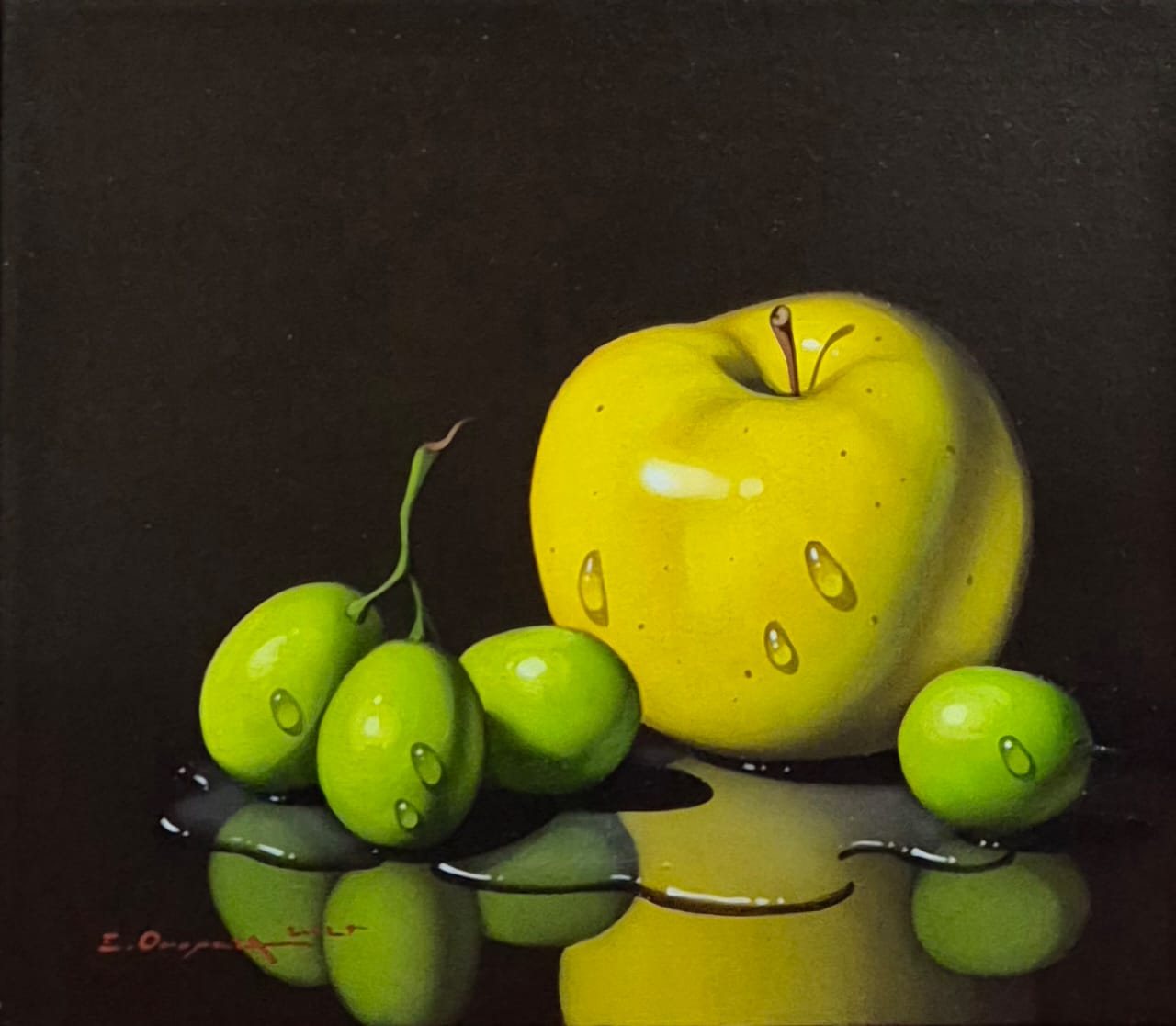 Limones con manzana amarilla